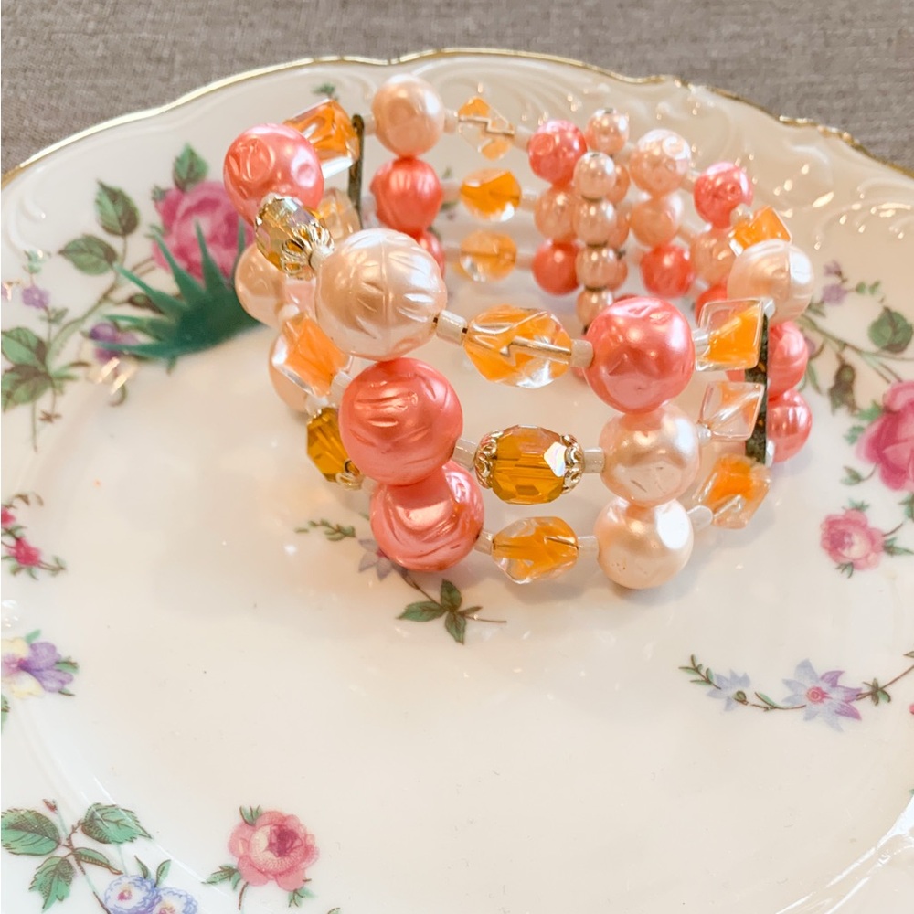 Vintage 1960  Beaded Bracelet